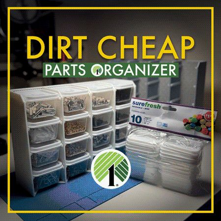 Dirt Cheap Dollar Tree Parts Organizer Rack -- $5