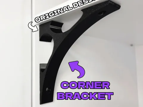 Letrero o emblema decorativo: Corner Bracket Original Design — referencia de MakerWorld