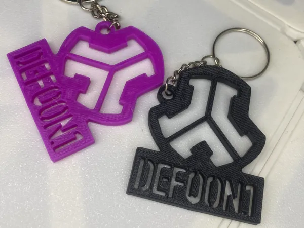 Porte-clés Defqon.1 bicolore