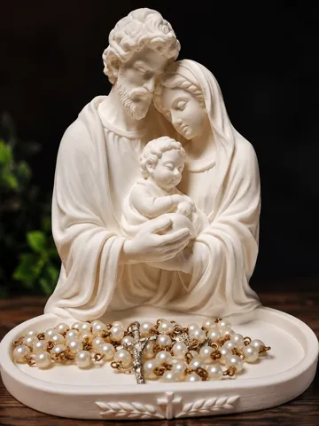 Bandeja organizadora: Holy Family Rosary Tray – Catholic Rosary Holder — vista de referencia 2