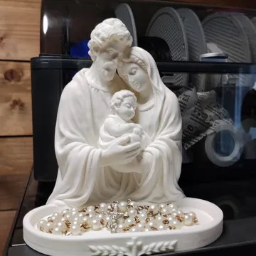 Bandeja organizadora: Holy Family Rosary Tray – Catholic Rosary Holder — vista de referencia 3