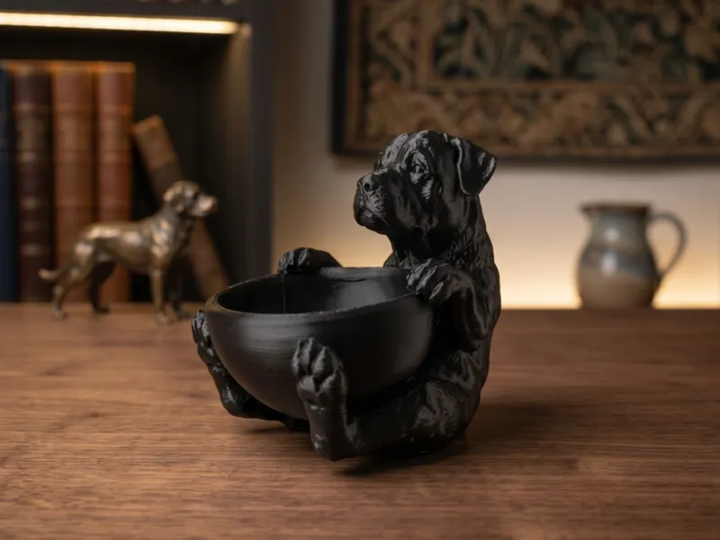Rotweiler Dog Bowl & Organizer