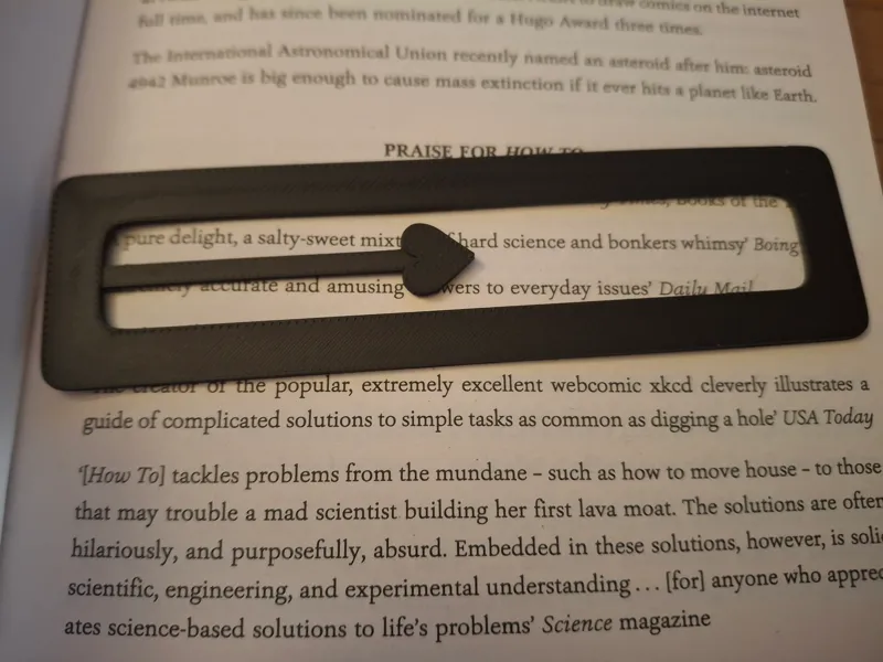 Heart-Pointer Bookmark
