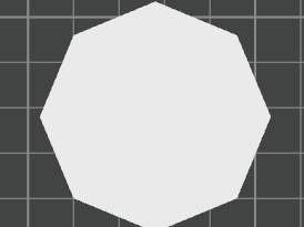 Flat Octagon — 2D Basic Shape (Printable STL)