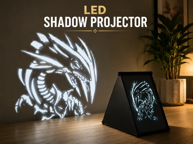 LED Shadow Projector – Blue-Eyes White Dragon