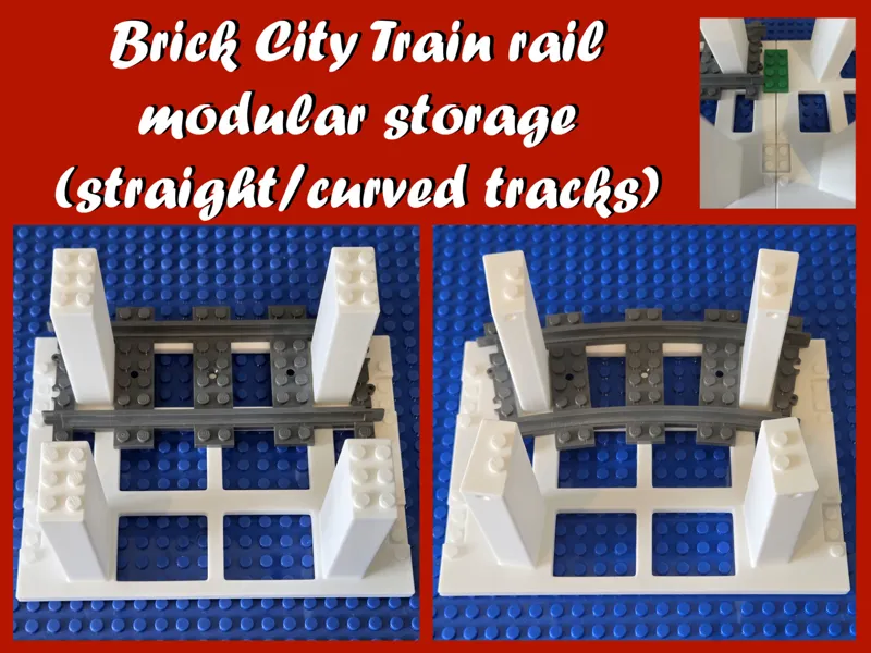 Brick City Train rail storage