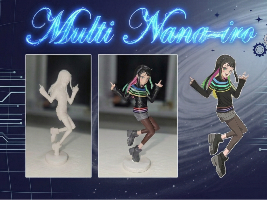 Multi Nana-iro Beyblade X fan 3d model