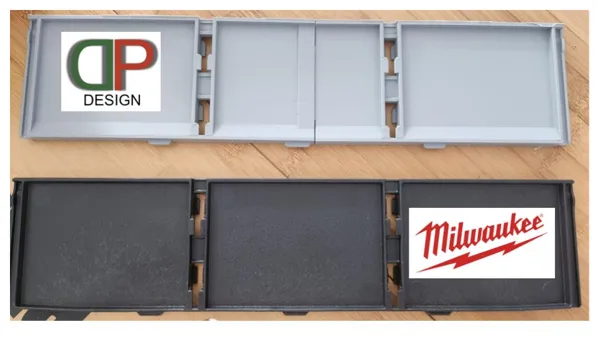 Long séparateur pour boîte à outils Milwaukee Packout 3 tiroirs