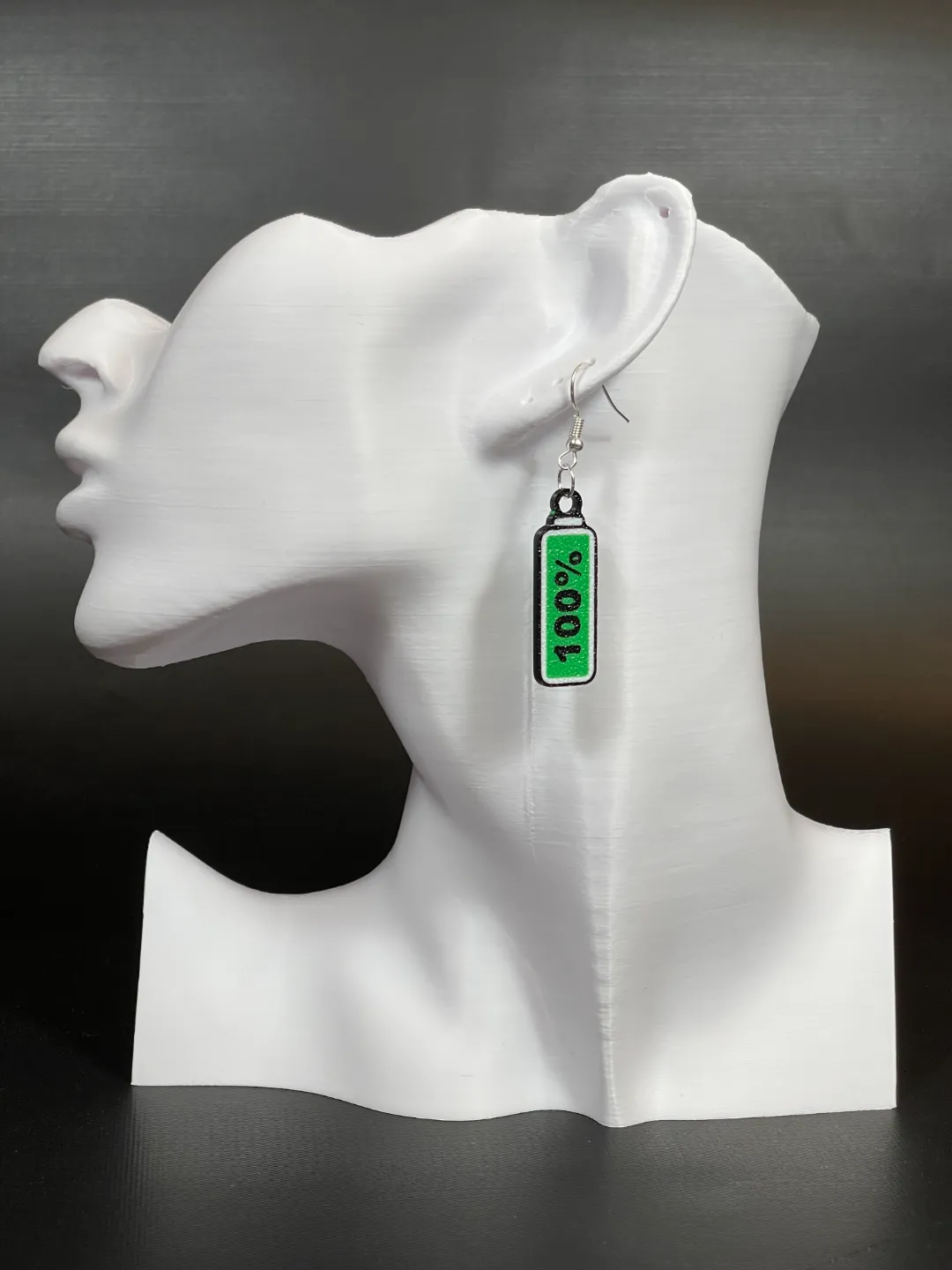 100% Battery Earrings view 2
