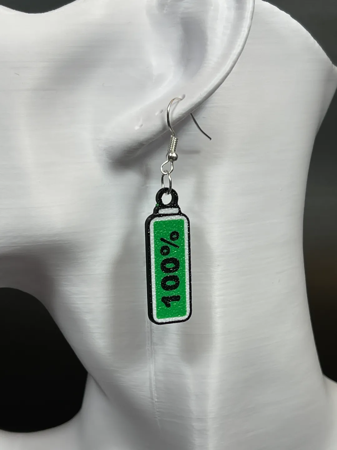 100% Battery Earrings view 3