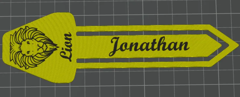 marque page lion jonathan