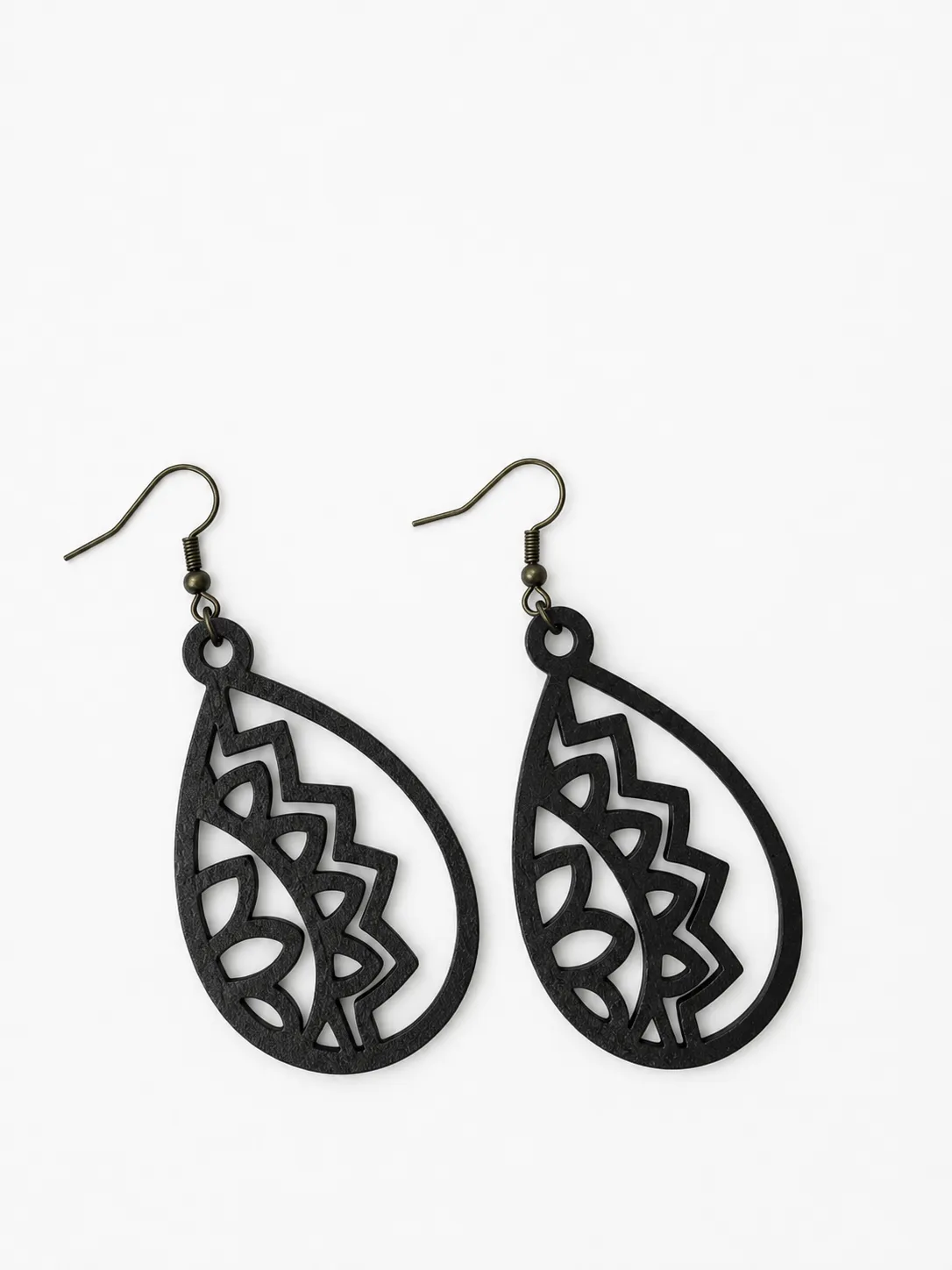 Mandala Teardrop Earrings Lightweight Boho view 2