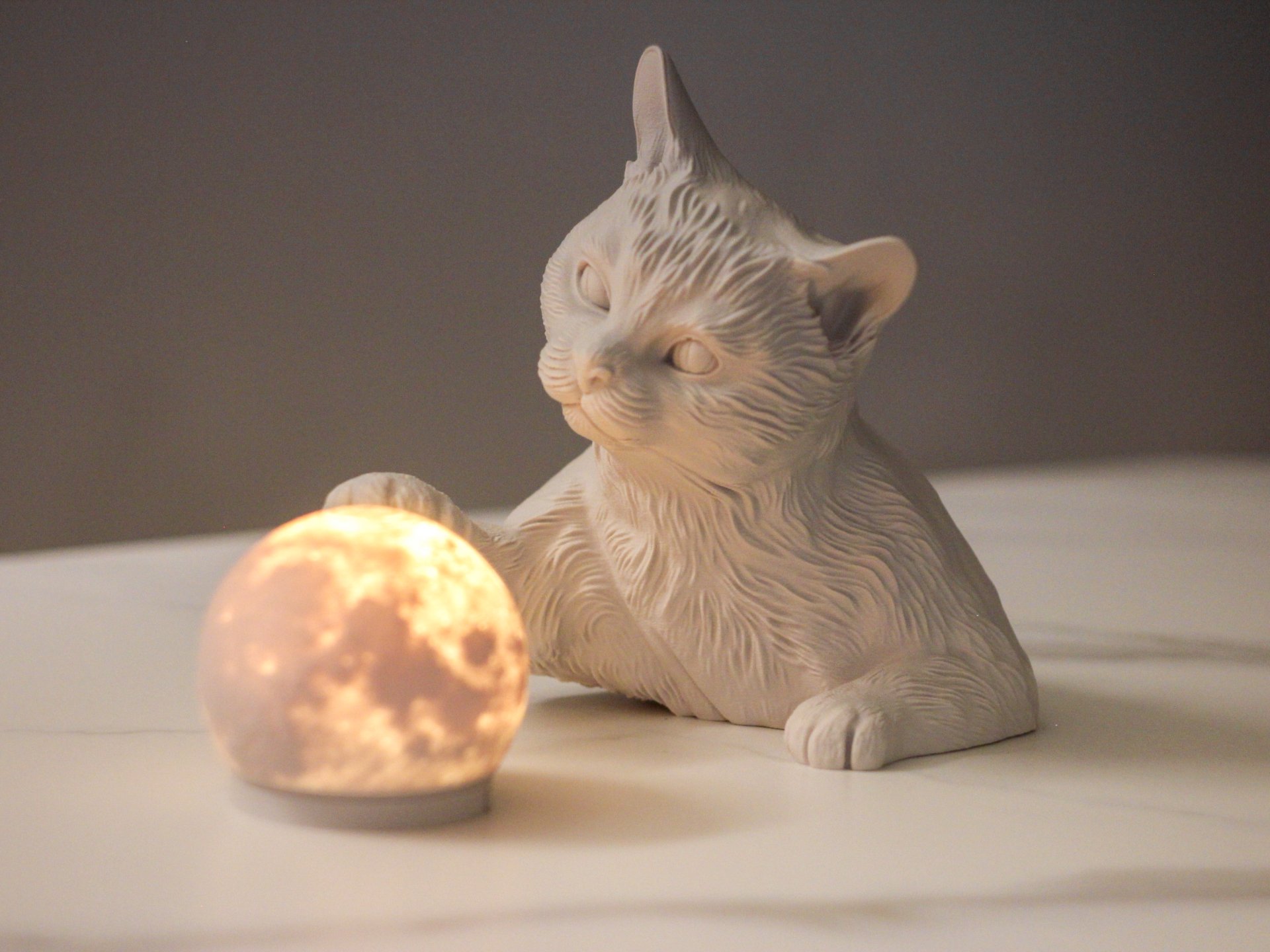 Cat Moon Lamp | LED Kit 001