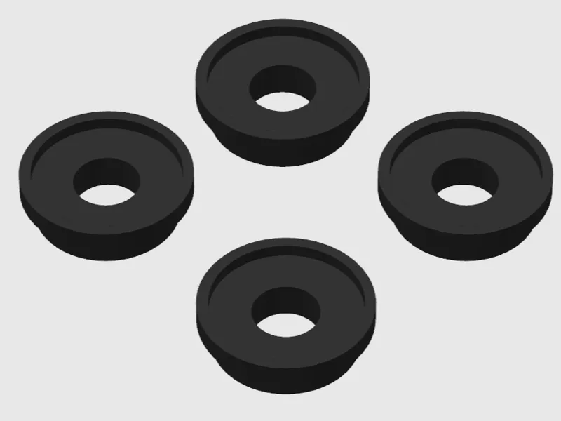 P2S Foot Risers for Printer Storage by AJ