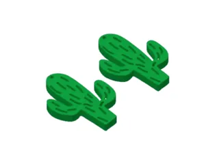 cactus earrings
