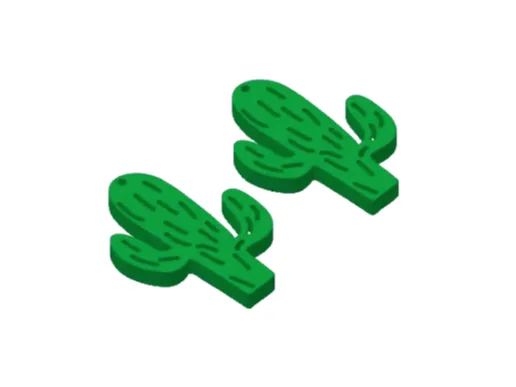 cactus earrings