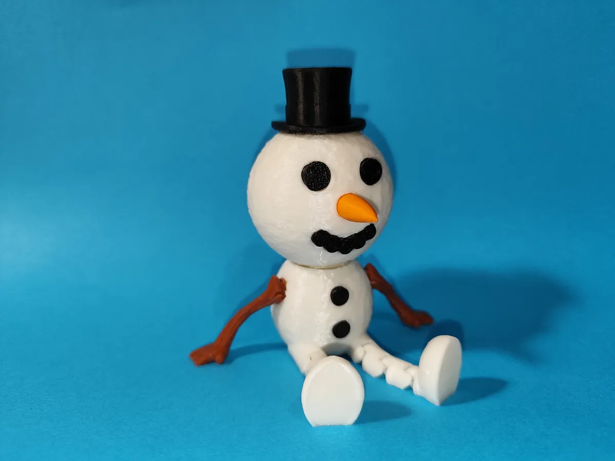 Articulated Snowman with flexi legs - Free 3D Print Model - MakerWorld