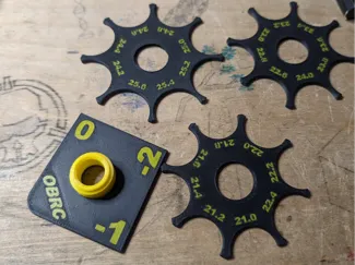 OBRC Tire Size Tools and Camber Gauge