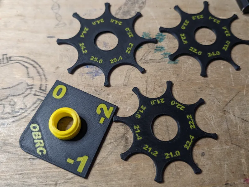 OBRC Tire Size Tools and Camber Gauge