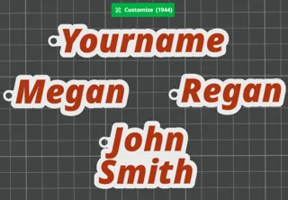 Custom Name Keychain Generator