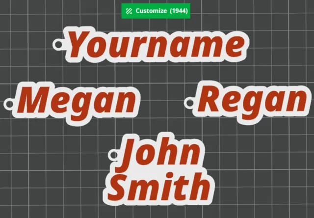 Custom Name Keychain Generator