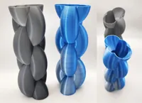 Vase en spirale façon chaîne — photo 1