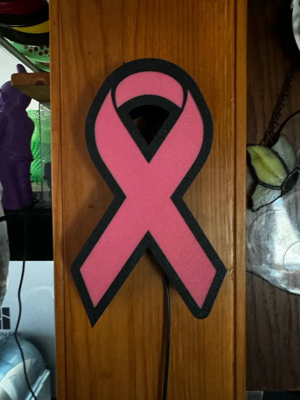 Breast Cancer Ribbon light box by wporter78 MakerWorld