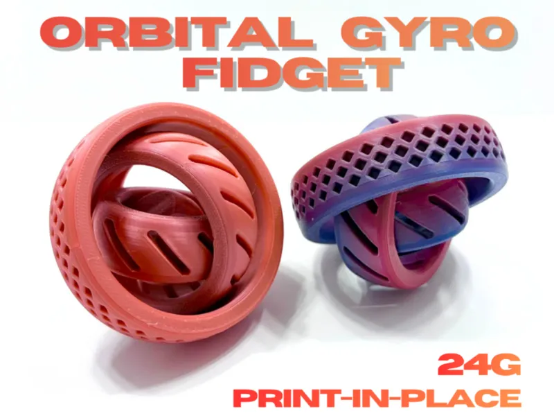 Textured Orbital Gyro Fidget