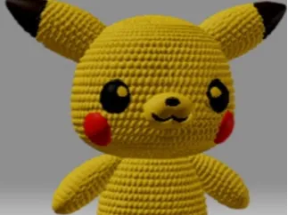 Knitted pickachu 