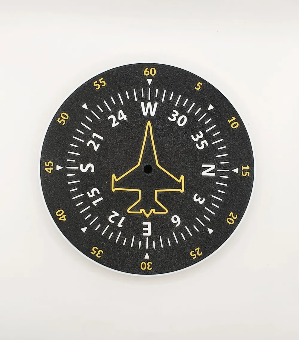 Aircraft Compass Clock by railimages MakerWorld: Download Free 3D Models