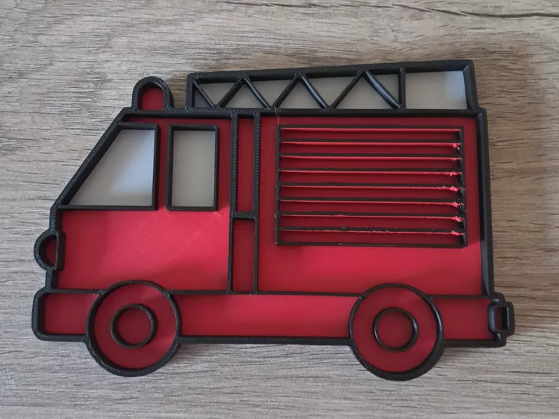 Vulvorm brandweerwagen