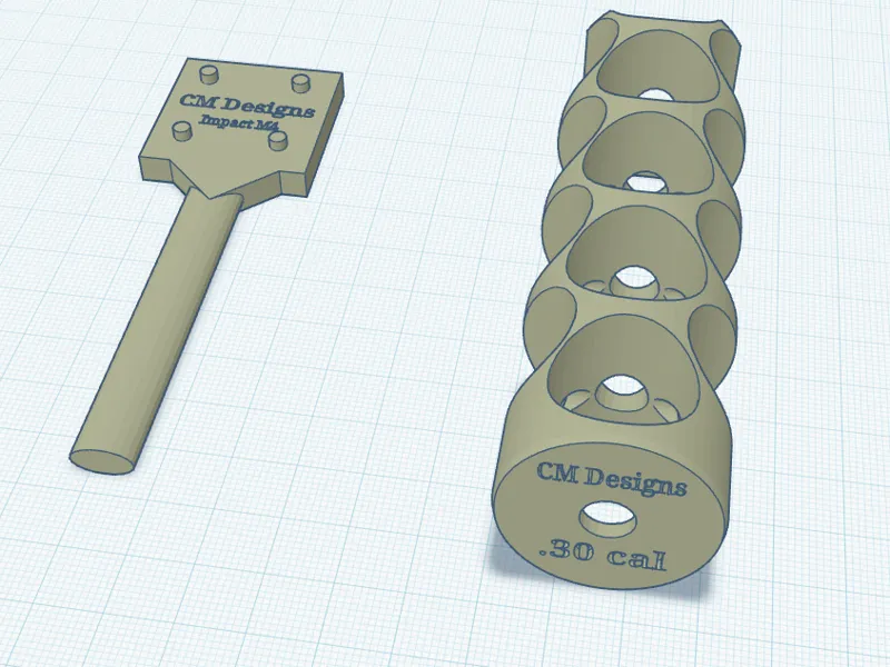 Impact M4 Baffle and Tool for Stock moderator