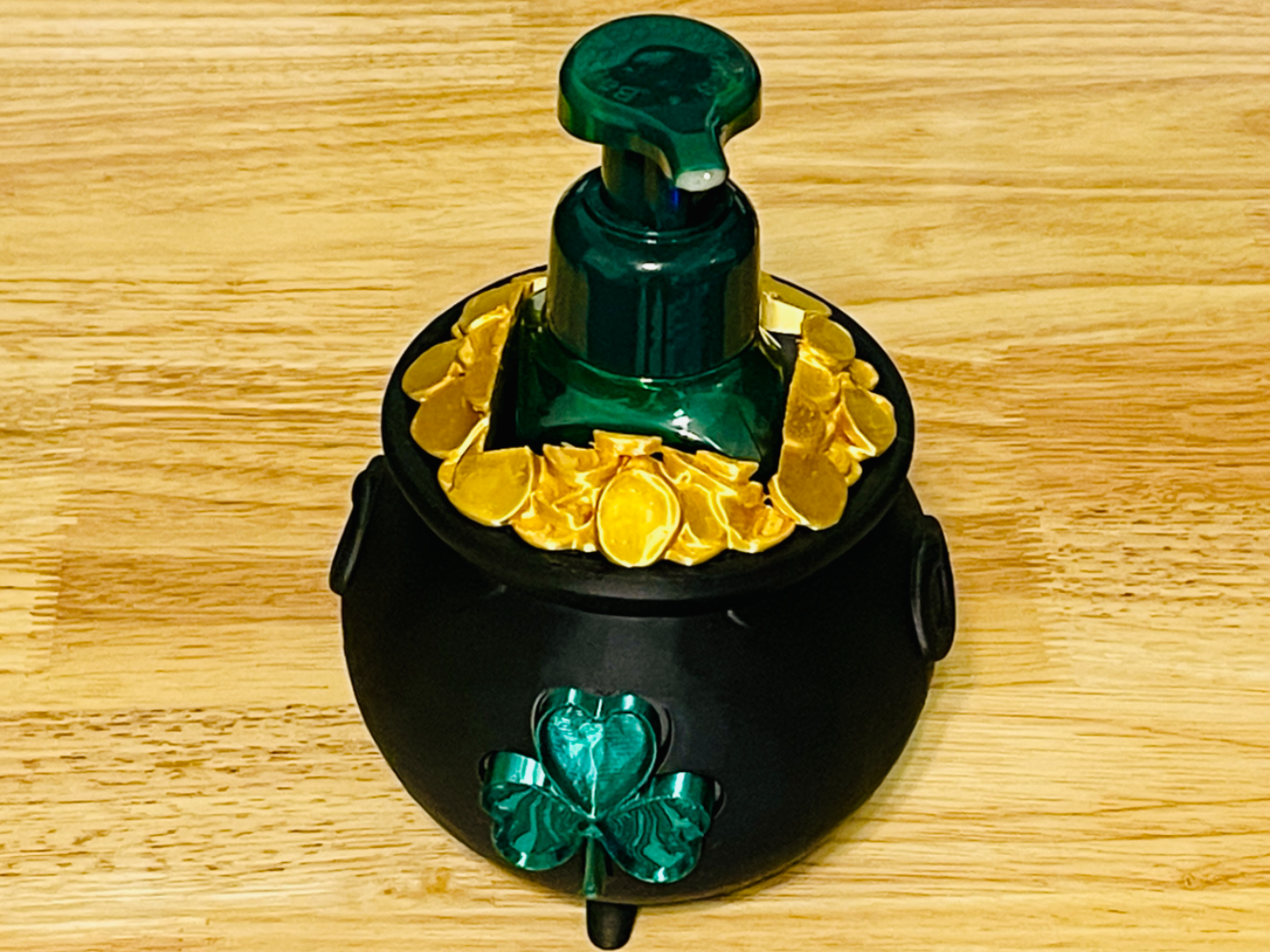 Leprechaun Pot of Gold - Soap Dispenser Holder