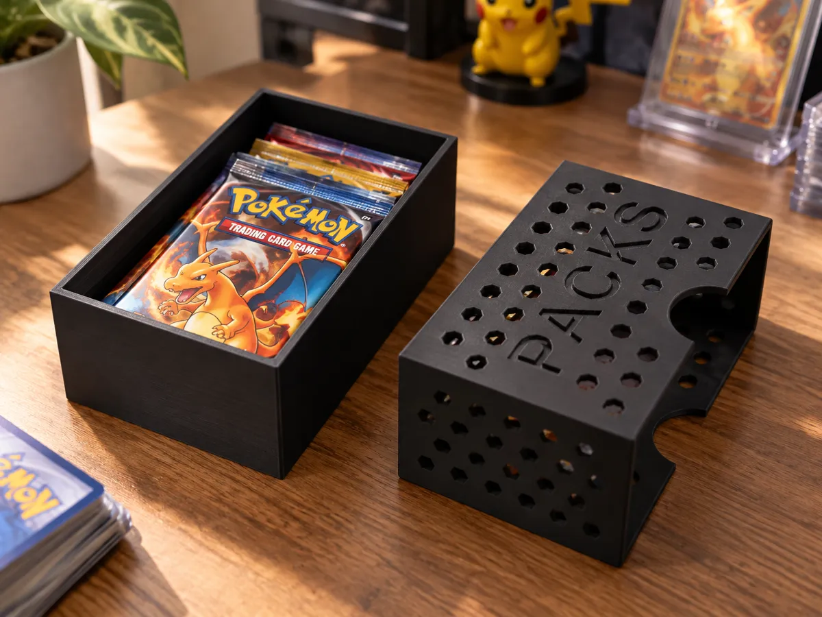 Pokemon Booster Packs Box - Free 3D Print Model - MakerWorld