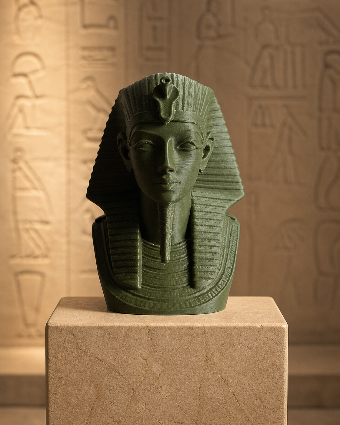 Miniatura 1 do modelo 3D Egyptian Pharaoh Statue