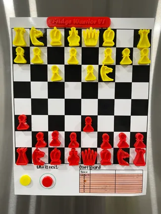 Fridge Warrior V1 Magnetic Chess Set