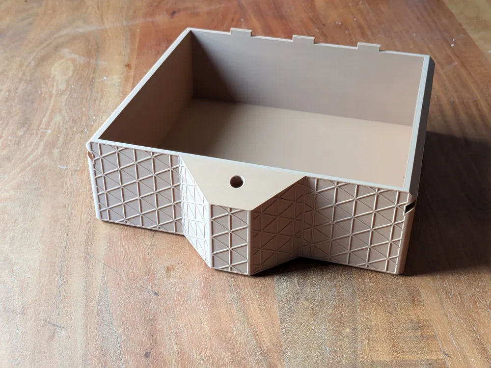 Elegant Modular Storage Box with Textured Base by innovUX MakerWorld ...