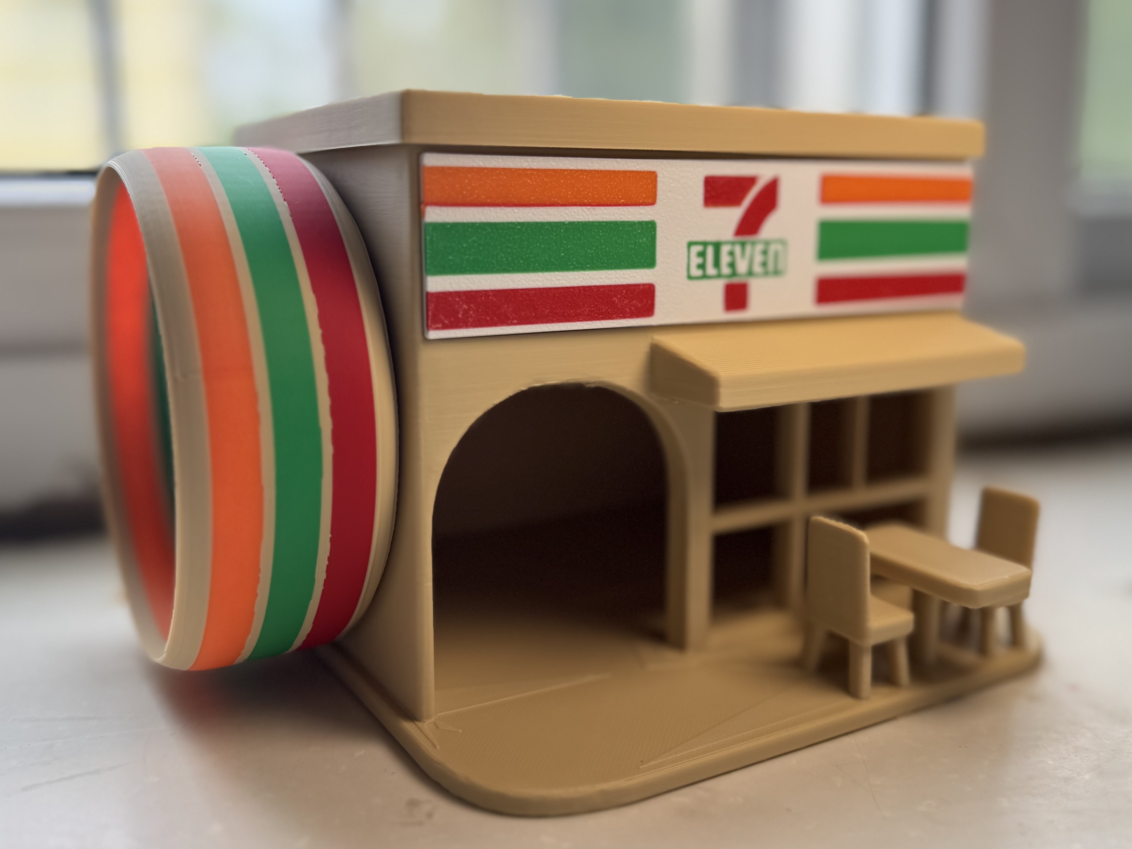 Miniatura 1 do modelo 3D 仓鼠躲避屋（迷你便利店）