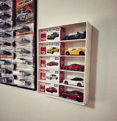 Tomica Display 5 Car (Wall + Table)