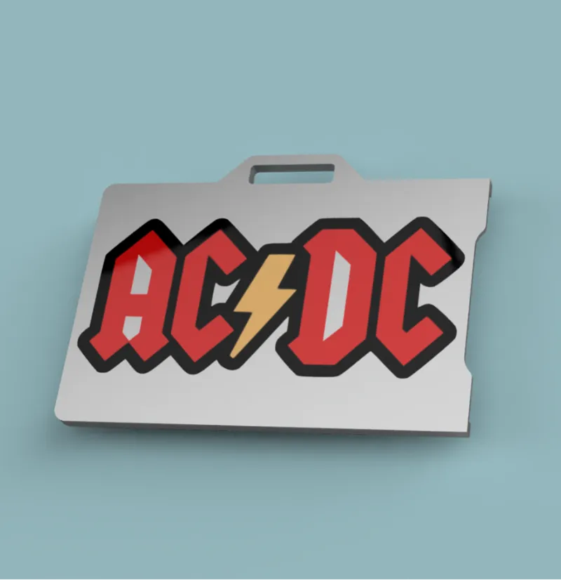 ACDC badge holder