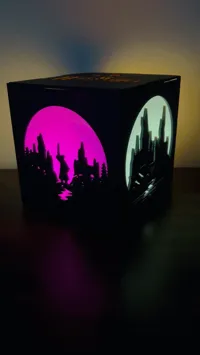 Lampe cube LED à panneaux interchangeables — photo 8