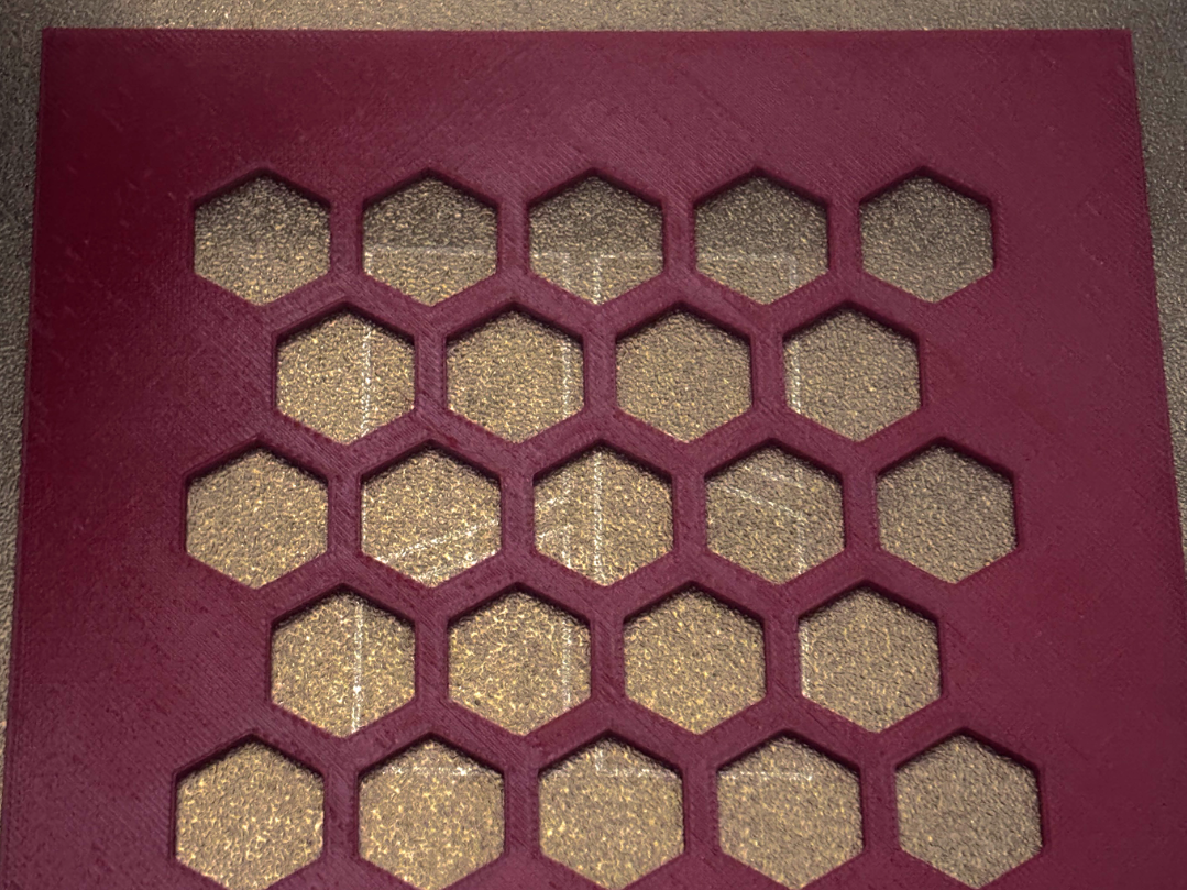 Miniatura 1 do modelo 3D 5x5 Hexagon Grid Parametric Adjustable Maker