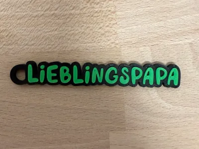 Favorite Dad – 3D-printed Keychain