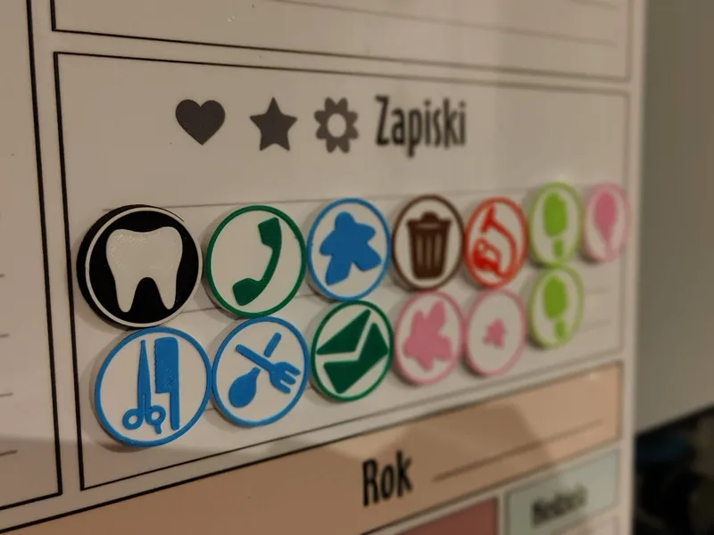 Fridge Magnets Planner Set1