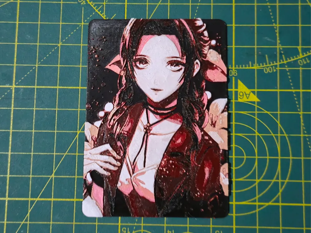 MTG Commander Deck Box inlay Final Fantasy Aerith - Free 3D Print Model - MakerWorld MTG Commander Deck Box inlay Final Fantasy Aerith - Free 3D Print Model - MakerWorld