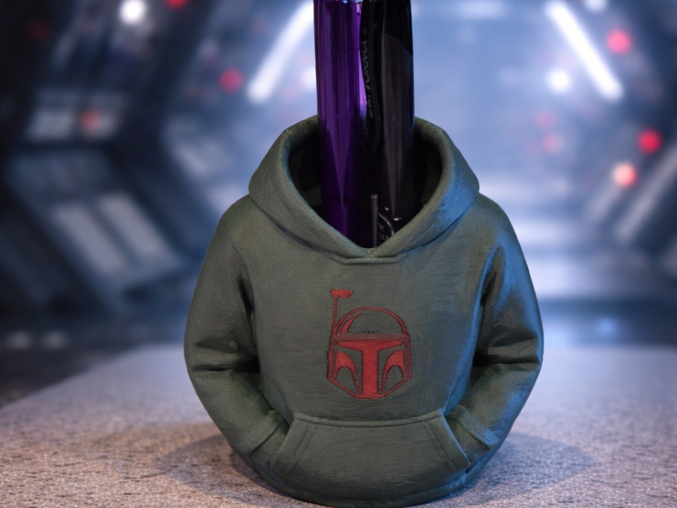 Boba Fett Hoodie Star Wars Desk Storage Pen Brush