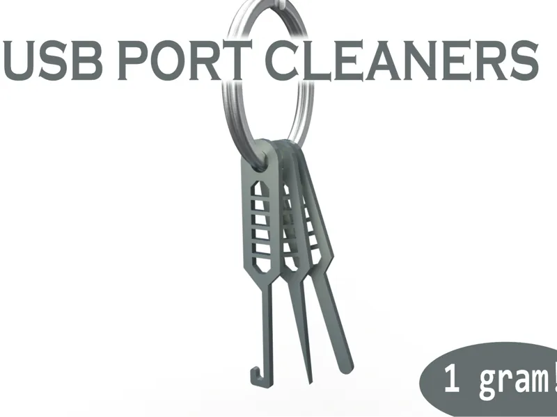 Usb port cleaners - keychain