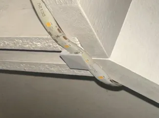 Clip for under-cabinet LED light strips