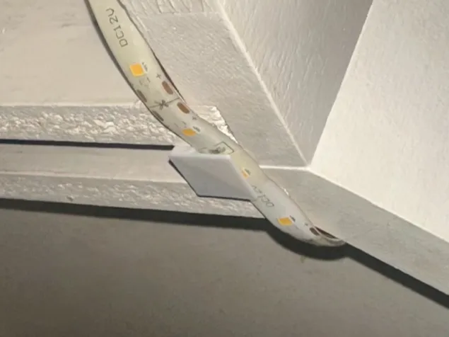 Clip for under-cabinet LED light strips