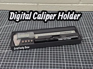 Gridfinity caliper and butane torch holder (6x2x3)